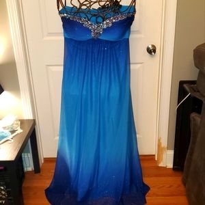 BLUE Evening gown sz 18W